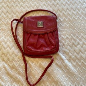 Red Tignanello leather crossbody
